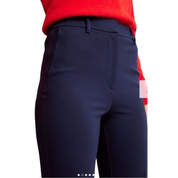 Boden Pimlico Ponte Navy Straight Leg Pants- EUC! Size 6 - Picture 11 of 15